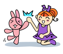 RURU-chan with a R-shaped ribbon sticker #4798538