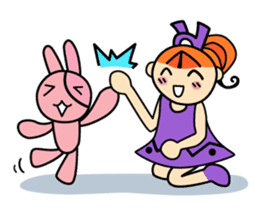 RURU-chan with a R-shaped ribbon sticker #4798538