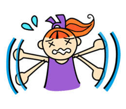 RURU-chan with a R-shaped ribbon sticker #4798540