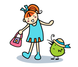 RURU-chan with a R-shaped ribbon sticker #4798548