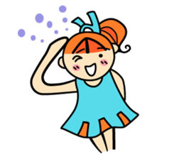 RURU-chan with a R-shaped ribbon sticker #4798549