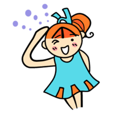 RURU-chan with a R-shaped ribbon sticker #4798549