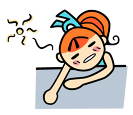 RURU-chan with a R-shaped ribbon sticker #4798552