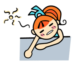 RURU-chan with a R-shaped ribbon sticker #4798552