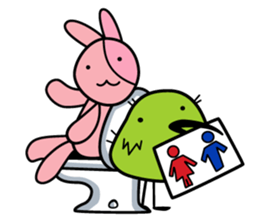 RURU-chan with a R-shaped ribbon sticker #4798558