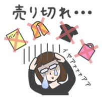 glasses woman Fumi 2 sticker #4798573