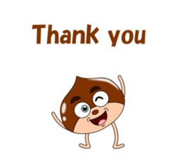 Conversation with chestnuts English sticker #4798603