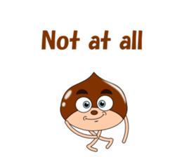 Conversation with chestnuts English sticker #4798605