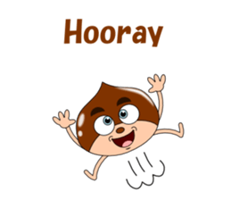 Conversation with chestnuts English sticker #4798611