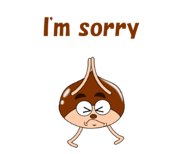 Conversation with chestnuts English sticker #4798612