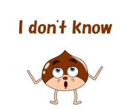 Conversation with chestnuts English sticker #4798616