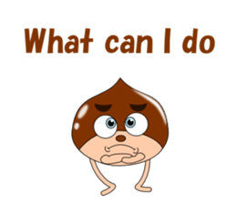 Conversation with chestnuts English sticker #4798617