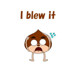 Conversation with chestnuts English sticker #4798622