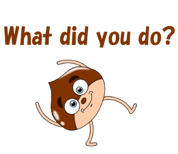 Conversation with chestnuts English sticker #4798625