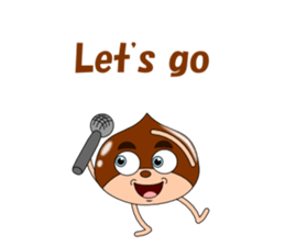 Conversation with chestnuts English sticker #4798627