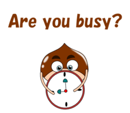 Conversation with chestnuts English sticker #4798628