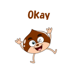 Conversation with chestnuts English sticker #4798633