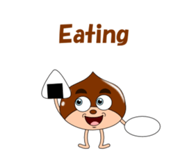 Conversation with chestnuts English sticker #4798635