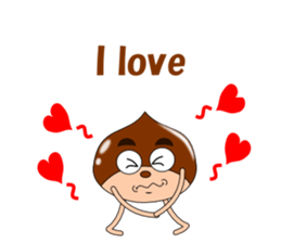 Conversation with chestnuts English sticker #4798637