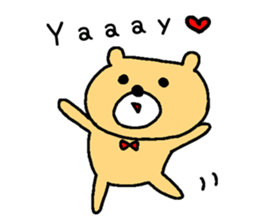 Too cute bear EN sticker #4798920