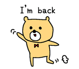 Too cute bear EN sticker #4798926