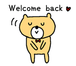 Too cute bear EN sticker #4798927