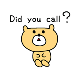 Too cute bear EN sticker #4798928