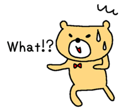 Too cute bear EN sticker #4798929