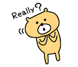 Too cute bear EN sticker #4798932