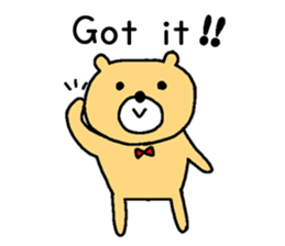 Too cute bear EN sticker #4798939