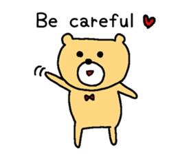 Too cute bear EN sticker #4798941
