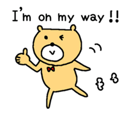 Too cute bear EN sticker #4798942