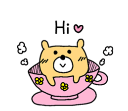 Too cute bear EN sticker #4798951