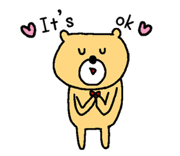 Too cute bear EN sticker #4798952