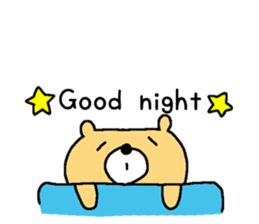 Too cute bear EN sticker #4798955