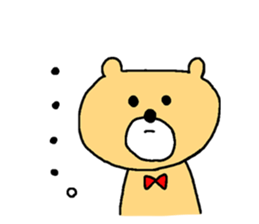 Too cute bear EN sticker #4798959