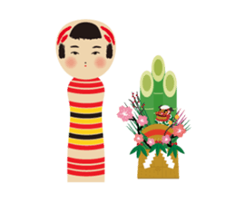KOKESHI Sticker sticker #4800041