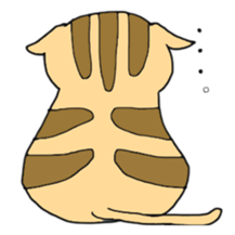 Tiger cat Toto sticker #4800297