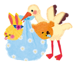 Upcheeka Hello new baby sticker #4800435