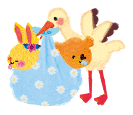 Upcheeka Hello new baby sticker #4800435