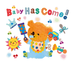 Upcheeka Hello new baby sticker #4800438