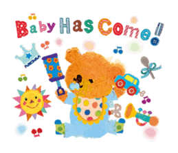 Upcheeka Hello new baby sticker #4800438