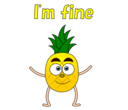 Conversation with pineapple English sticker #4800483