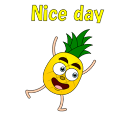 Conversation with pineapple English sticker #4800484
