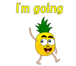 Conversation with pineapple English sticker #4800485