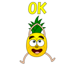 Conversation with pineapple English sticker #4800490