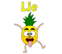 Conversation with pineapple English sticker #4800493