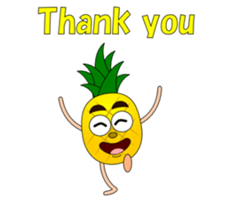 Conversation with pineapple English sticker #4800496