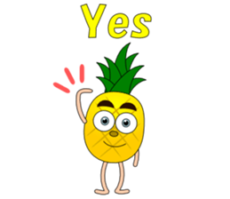 Conversation with pineapple English sticker #4800499