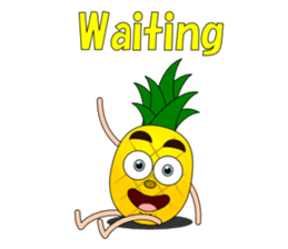 Conversation with pineapple English sticker #4800501